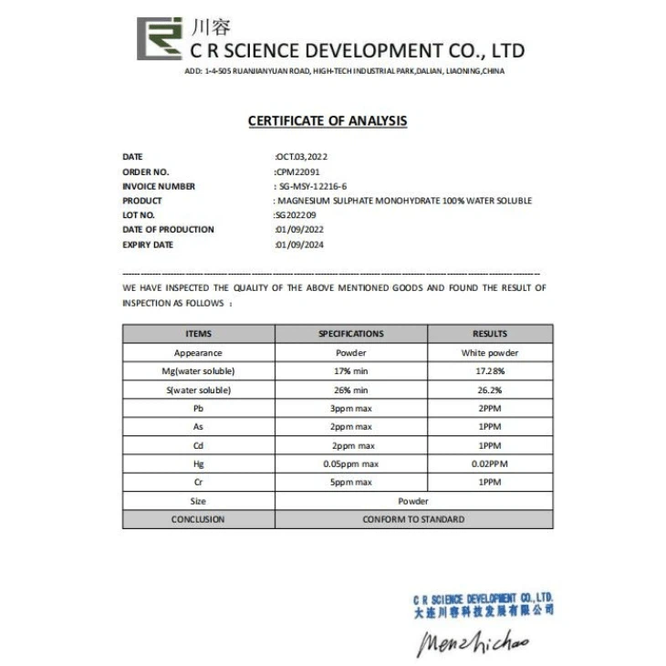 Kieserite Granular MgO 27%